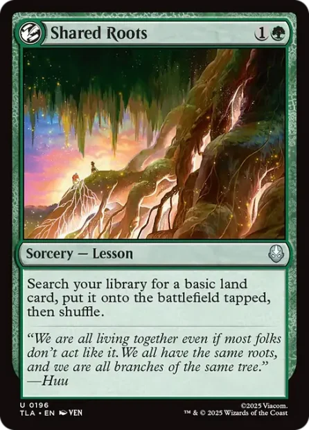 Shared Roots, Avatar: The Last Airbender — Magic: The Gathering card