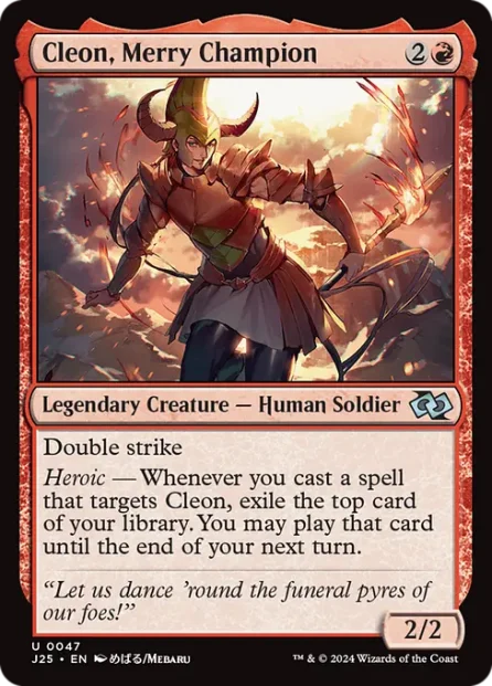 Cleon, Merry Champion, Foundations Jumpstart — Magic: The Gathering card