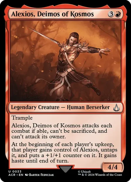 Alexios, Deimos of Kosmos, Assassin's Creed — Magic: The Gathering card
