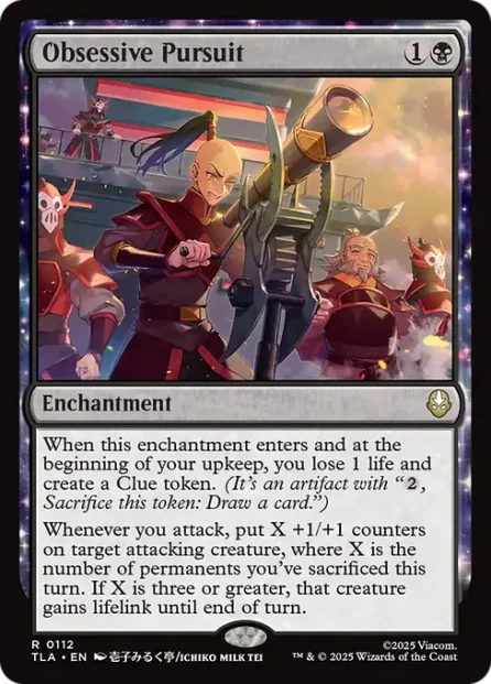 Obsessive Pursuit, Avatar: The Last Airbender — Magic: The Gathering card