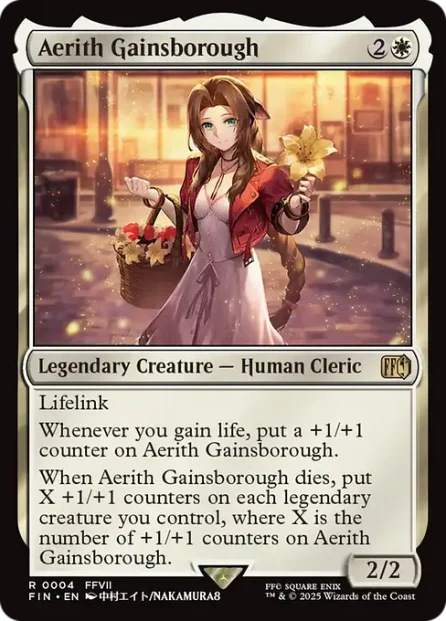 Aerith Gainsborough, Final Fantasy — Magic: The Gathering card
