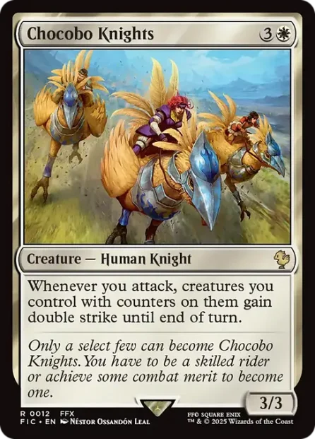 Chocobo Knights, Final Fantasy Commander — Magic: The Gathering card