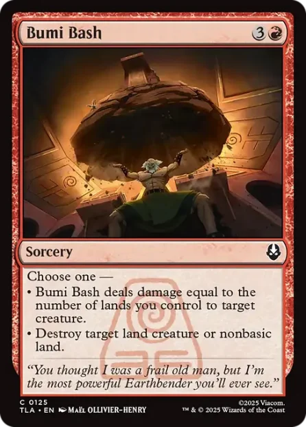 Bumi Bash, Avatar: The Last Airbender — Magic: The Gathering card