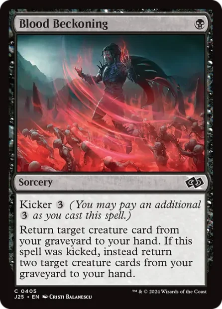 Blood Beckoning, Foundations Jumpstart — Magic: The Gathering card
