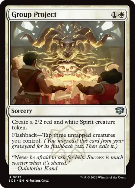Group Project, Secrets of Strixhaven — Magic: The Gathering card