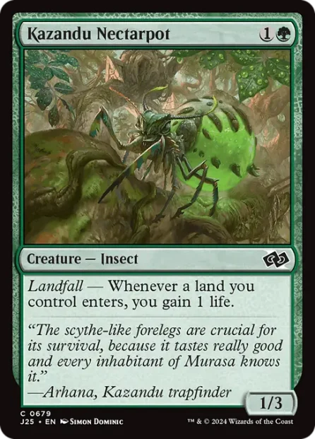Kazandu Nectarpot, Foundations Jumpstart — Magic: The Gathering card