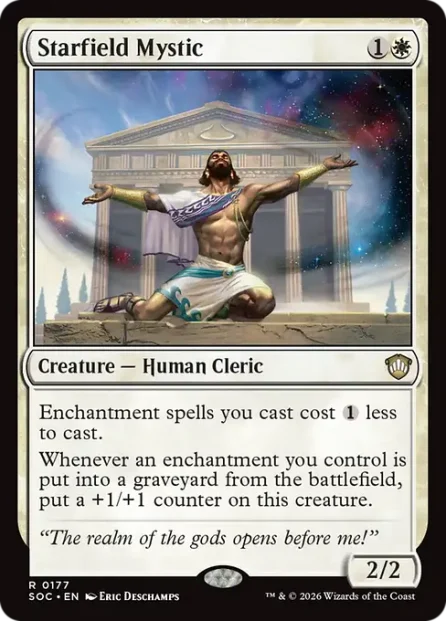 Starfield Mystic, Secrets of Strixhaven Commander — Magic: The Gathering card