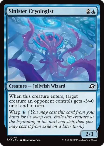 Sinister Cryologist, Edge of Eternities — Magic: The Gathering card