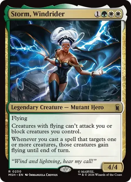 Storm, Windrider, Marvel Super Heroes — Magic: The Gathering card