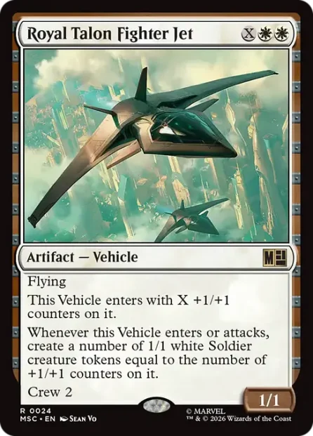 Royal Talon Fighter Jet, Marvel Super Heroes Commander — Magic: The Gathering card