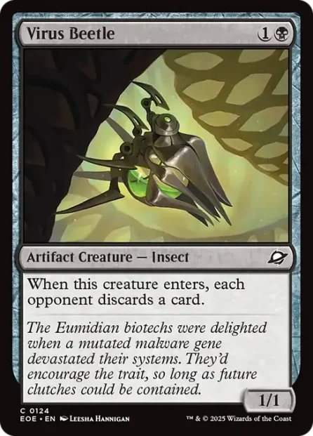 Virus Beetle, Edge of Eternities — Magic: The Gathering card