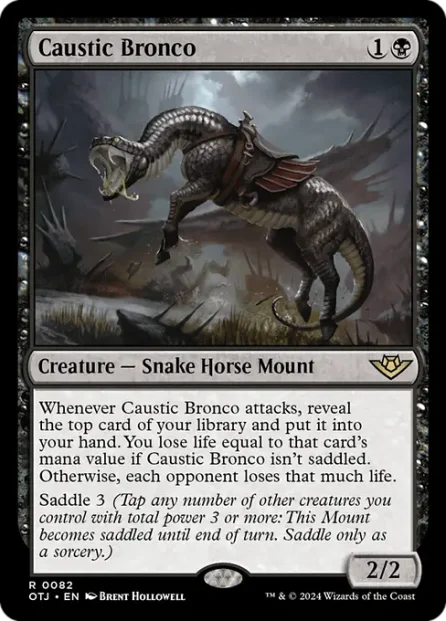 Caustic Bronco, Outlaws of Thunder Junction — Magic: The Gathering card