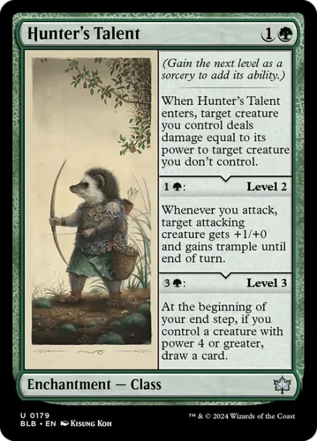 Hunter's Talent, Bloomburrow — Magic: The Gathering card