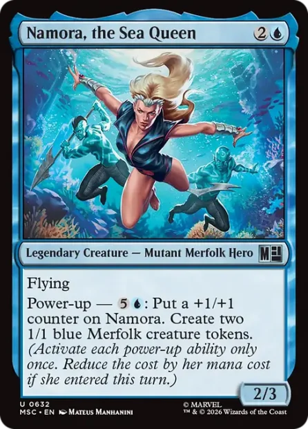 Namora, the Sea Queen, Marvel Super Heroes Commander — Magic: The Gathering card