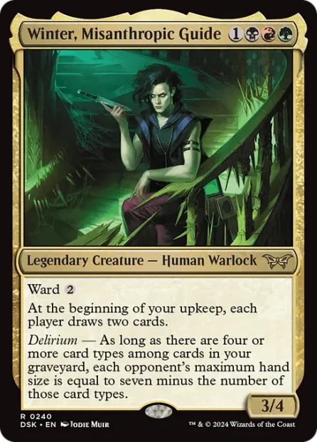 Winter, Misanthropic Guide, Duskmourn: House of Horror — Magic: The Gathering card