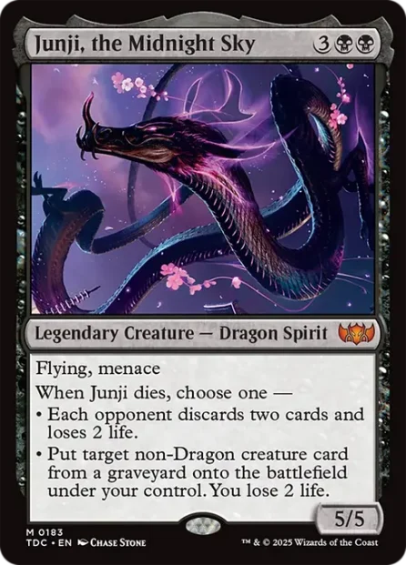 Junji, the Midnight Sky, Tarkir: Dragonstorm Commander — Magic: The Gathering card