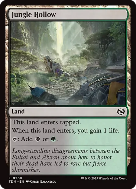 Jungle Hollow, Tarkir: Dragonstorm — Magic: The Gathering card