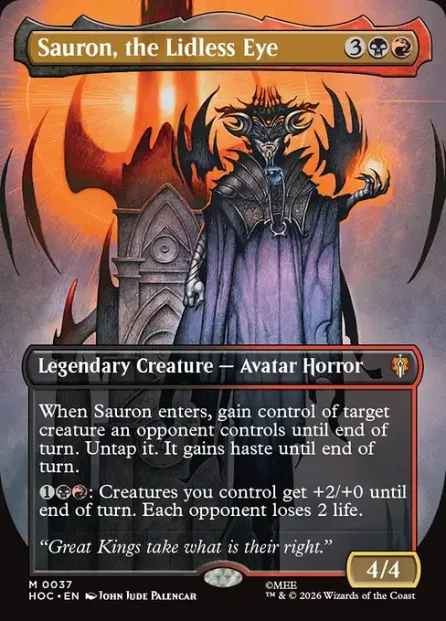 Sauron, the Lidless Eye, The Hobbit Eternal — Magic: The Gathering card