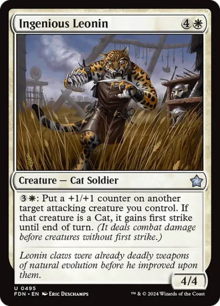 Ingenious Leonin, Foundations — Magic: The Gathering card