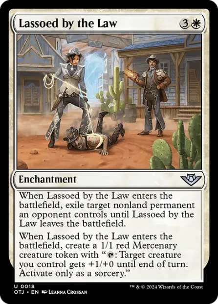 Lassoed by the Law, Outlaws of Thunder Junction — Magic: The Gathering card