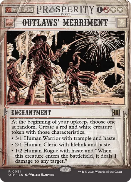 Outlaws' Merriment, Breaking News — Magic: The Gathering card