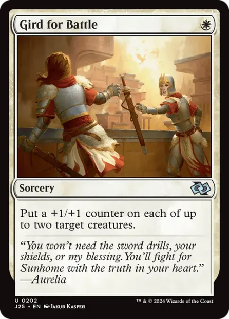 Gird for Battle, Foundations Jumpstart — Magic: The Gathering card