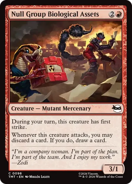 Null Group Biological Assets, Teenage Mutant Ninja Turtles — Magic: The Gathering card