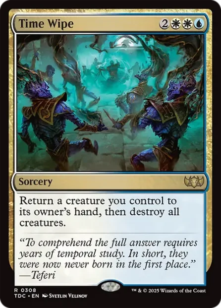 Time Wipe, Tarkir: Dragonstorm Commander — Magic: The Gathering card