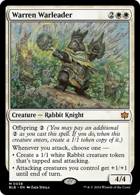 Warren Warleader, Bloomburrow — Magic: The Gathering card