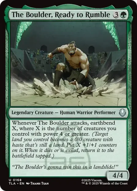 The Boulder, Ready to Rumble, Avatar: The Last Airbender — Magic: The Gathering card