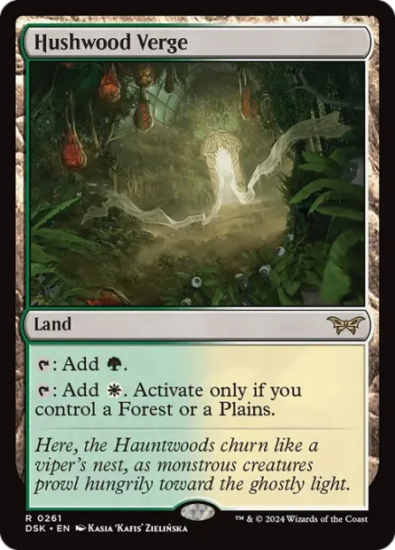 Hushwood Verge, Duskmourn: House of Horror — Magic: The Gathering card