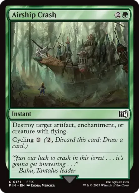 Airship Crash, Final Fantasy — Magic: The Gathering card