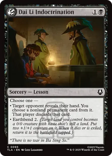 Dai Li Indoctrination, Avatar: The Last Airbender — Magic: The Gathering card