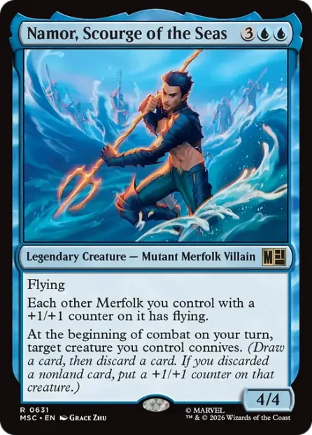 Namor, Scourge of the Seas, Marvel Super Heroes Commander — Magic: The Gathering card