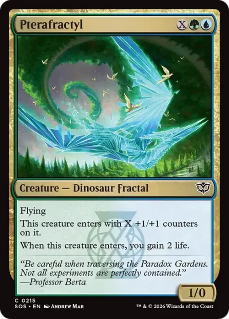 Pterafractyl, Secrets of Strixhaven — Magic: The Gathering card