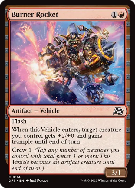 Burner Rocket, Aetherdrift — Magic: The Gathering card