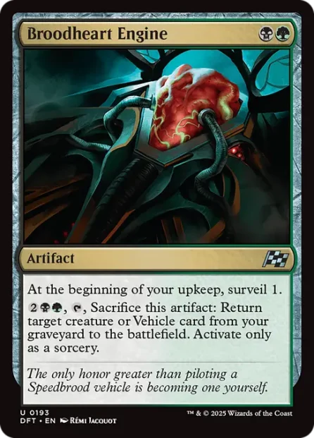 Broodheart Engine, Aetherdrift — Magic: The Gathering card