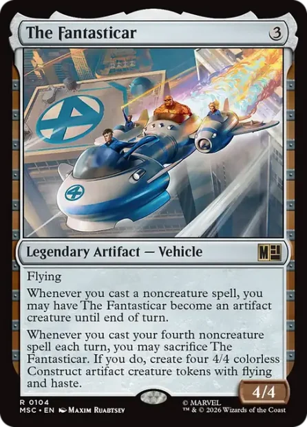 The Fantasticar, Marvel Super Heroes Commander — Magic: The Gathering card