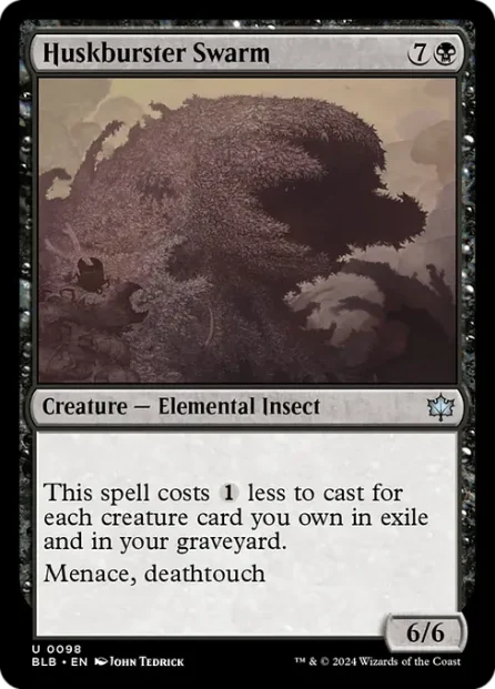 Huskburster Swarm, Bloomburrow — Magic: The Gathering card