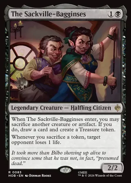 The Sackville-Bagginses, The Hobbit — Magic: The Gathering card