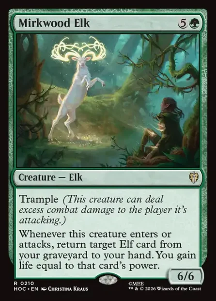 Mirkwood Elk, The Hobbit Eternal — Magic: The Gathering card