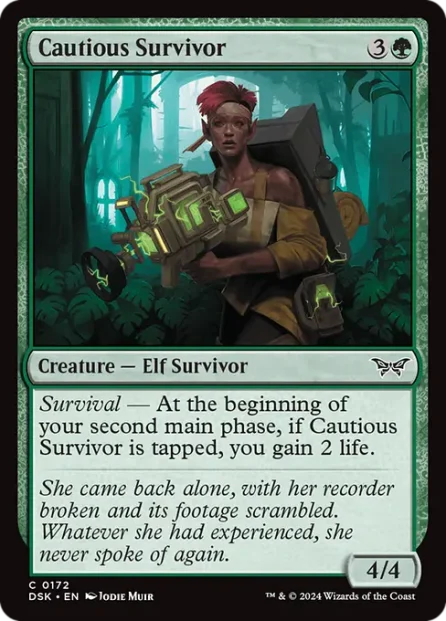 Cautious Survivor, Duskmourn: House of Horror — Magic: The Gathering card