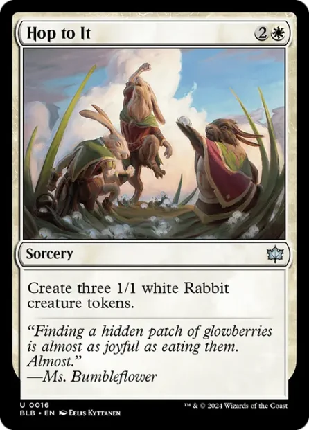 Hop to It, Bloomburrow — Magic: The Gathering card