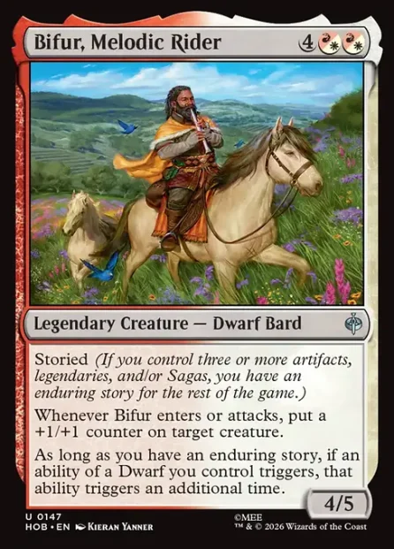 Bifur, Melodic Rider, The Hobbit — Magic: The Gathering card