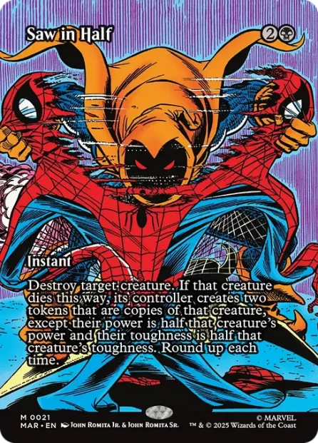 Saw in Half, Marvel Universe — Magic: The Gathering card