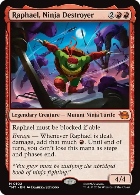 Raphael, Ninja Destroyer, Teenage Mutant Ninja Turtles — Magic: The Gathering card