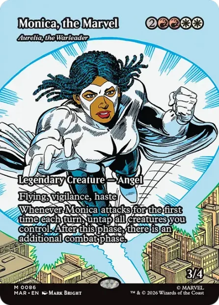 Aurelia, the Warleader, Marvel Universe — Magic: The Gathering card