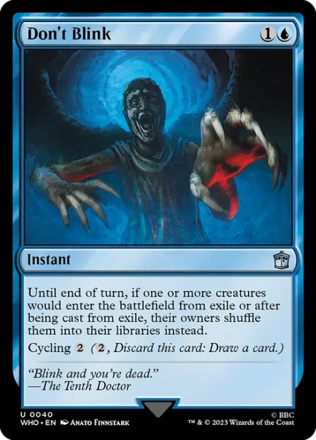 Don't Blink, Doctor Who — Magic: The Gathering card