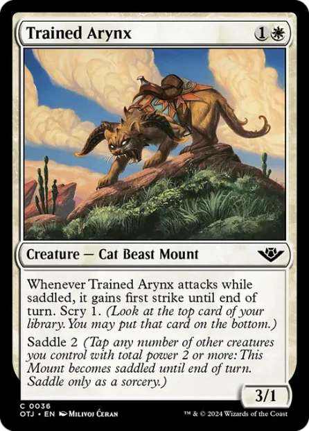 Trained Arynx, Outlaws of Thunder Junction — Magic: The Gathering card