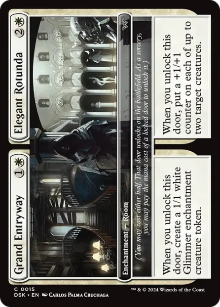 Grand Entryway // Elegant Rotunda, Duskmourn: House of Horror — Magic: The Gathering card